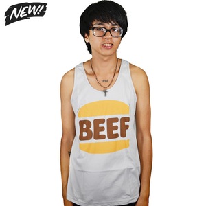 Image of BEEF Silver Tank (Unisex) Limited Edition!