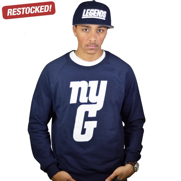 Image of nyg navy sweatshirt (UNISEX)